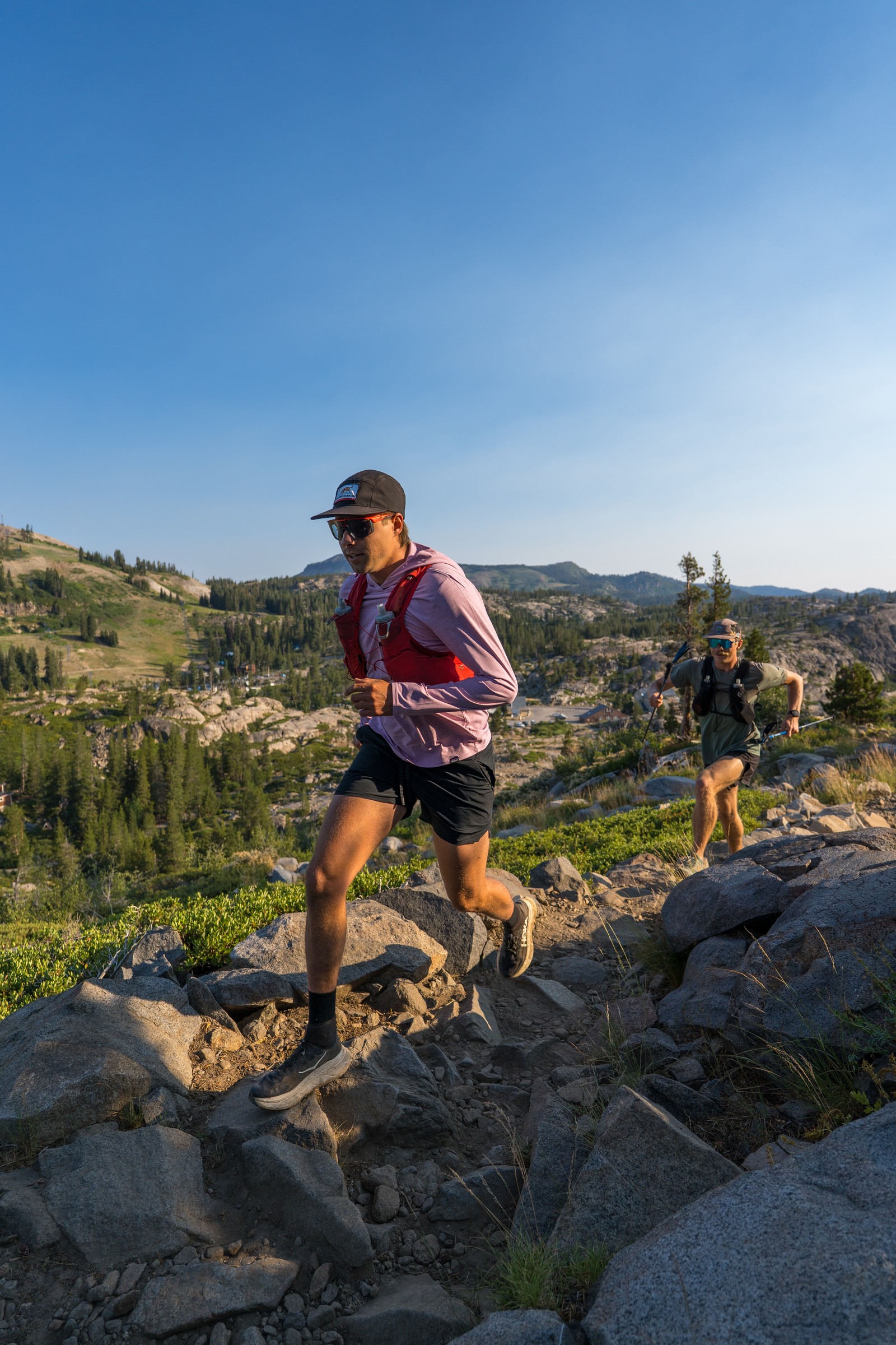 Trail runner in the North Lake sub-region