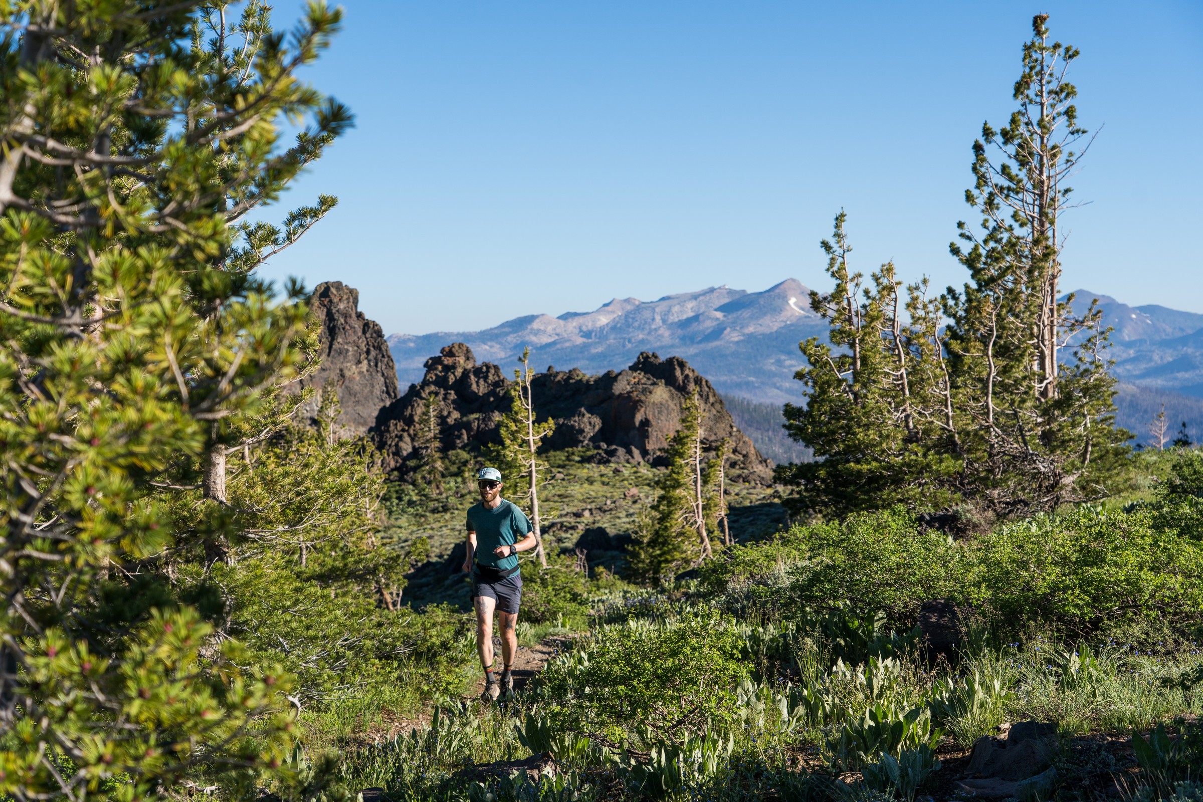 Trail runner in the South Lake sub-region