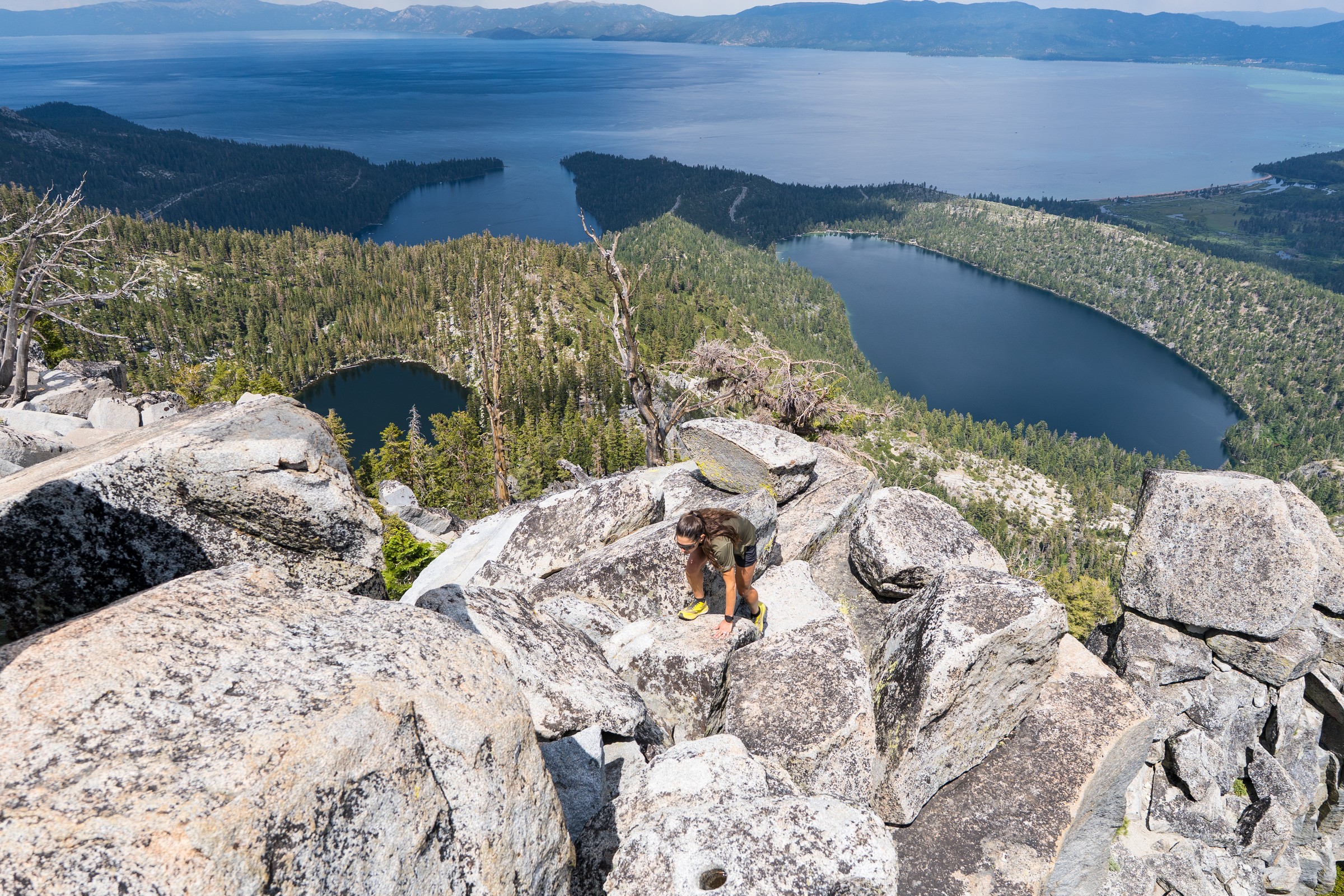 Trail runner in the West Lake Tahoe sub-region